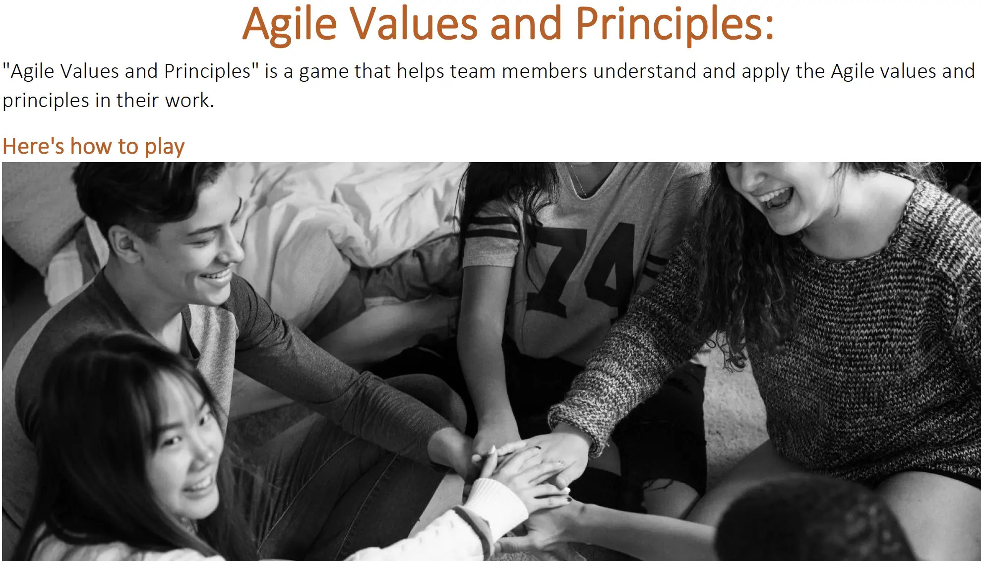 Agile Values and Principles